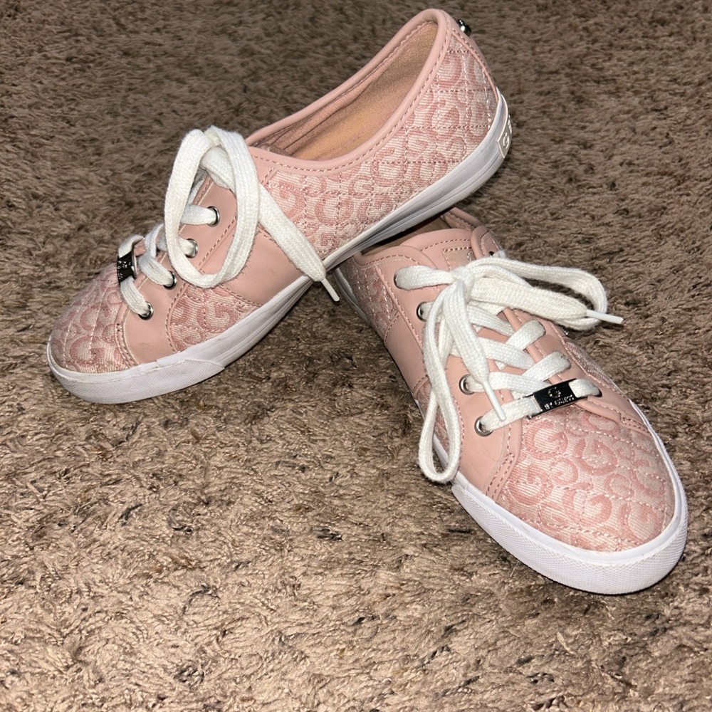 Guess Pink Lace Women's Sneakers